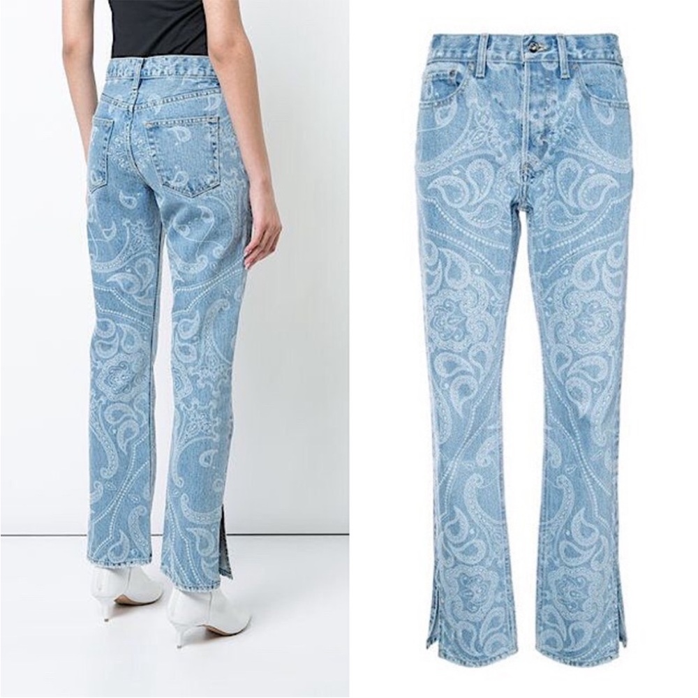 Jonathan Simkhai Paisley Jeans